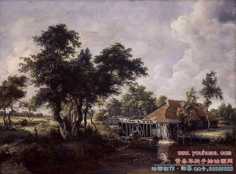 meyndertͻƷ:ˮĥľۣWooded Landscape with Water Mill